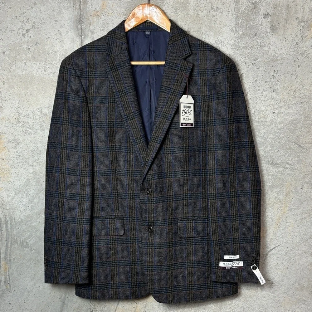 Jos. A. Bank Men's Wool Plaid Blazer -